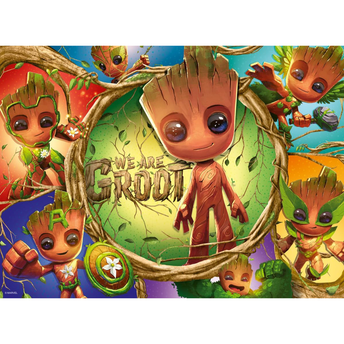 marvel: groot - puzzle 100 pezzi xxl