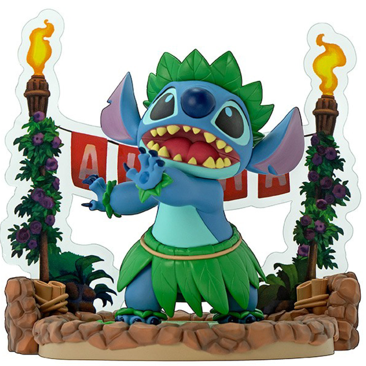 disney: lilo & stitch - stitch hula dance - statua 10cm