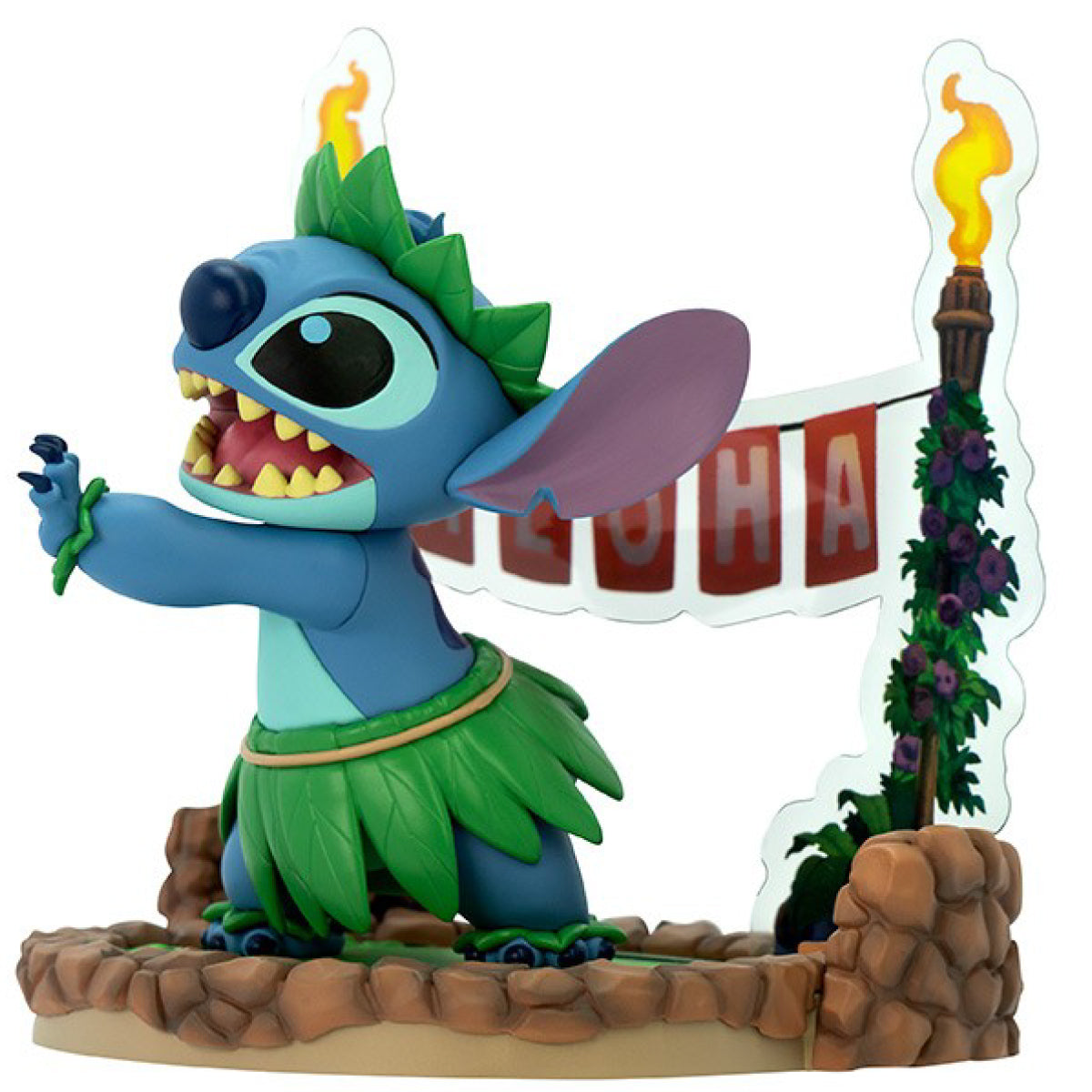 disney: lilo & stitch - stitch hula dance - statua 10cm