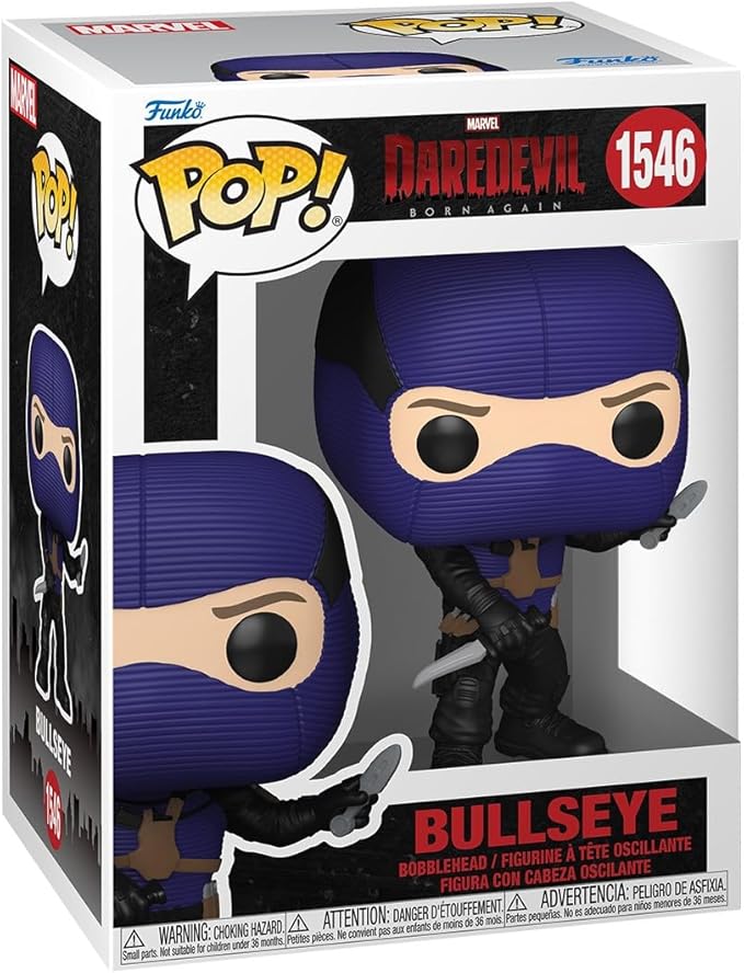 marvel: daredevil born again - bullseye 9cm - funko pop! 1546