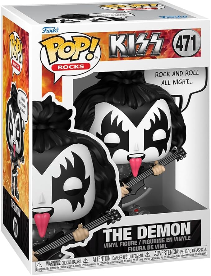 kiss - the demon (r&r all night) 9cm - funko pop! 471