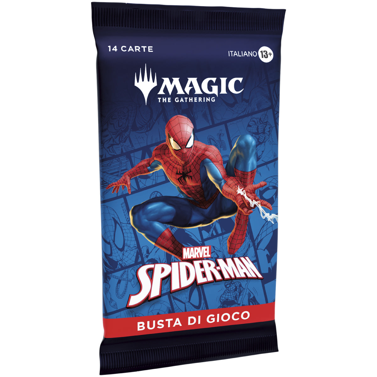 magic the gathering - marvel’s spider-man - bustina di gioco - busta singola 14 carte (ita)
