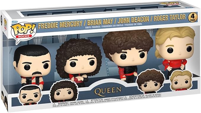 queen - radio gaga 4-pack 9cm - funko pop! 375