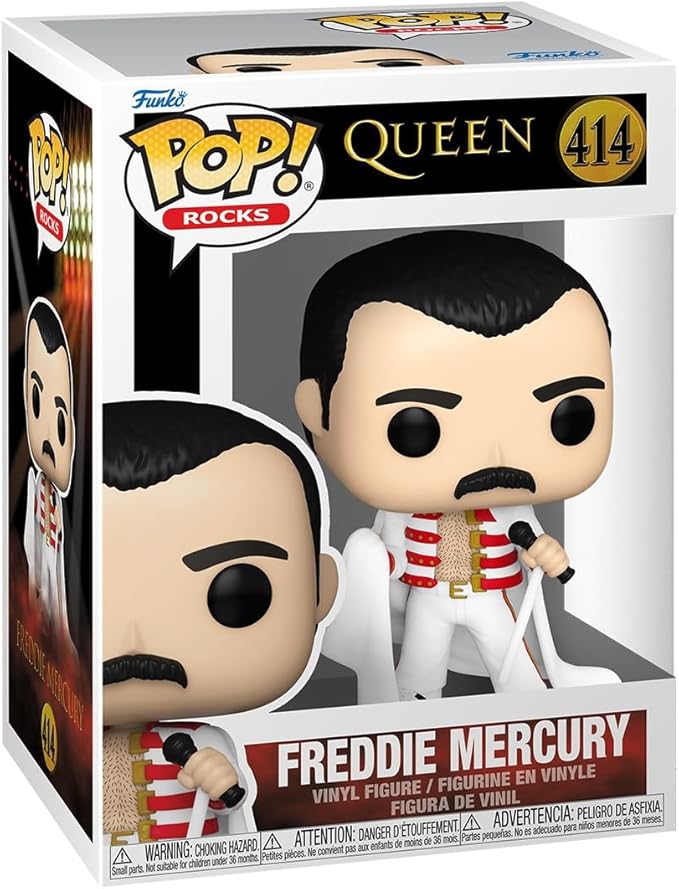 queen - freddie mercury 9cm - funko pop! 414
