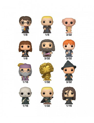 harry potter - 1 personaggio assortito 3cm  - funko pop! bitty