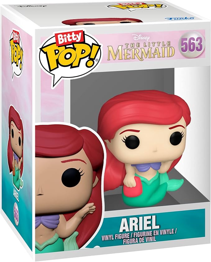 disney - princess ariel 4 pack 3cm  - funko pop bitty