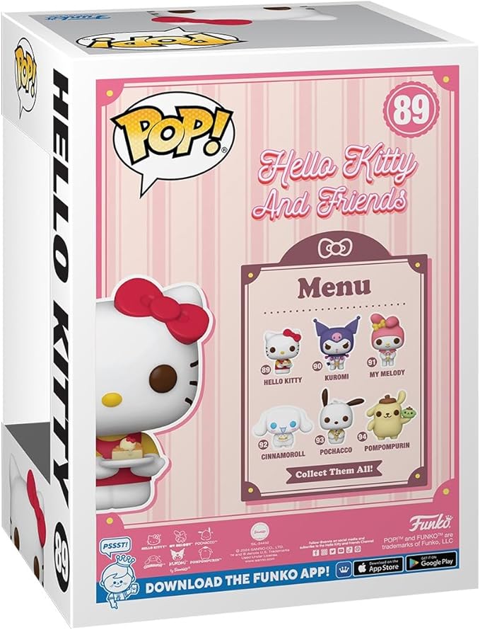 hello kitty and friends - hello kitty 9cm - funko pop! 89