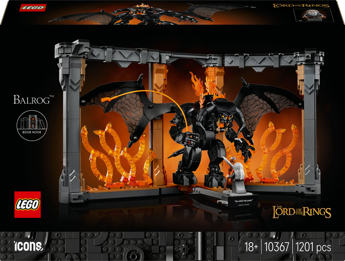 10367 - Il Signore degli Anelli: Book Nook del Balrog™