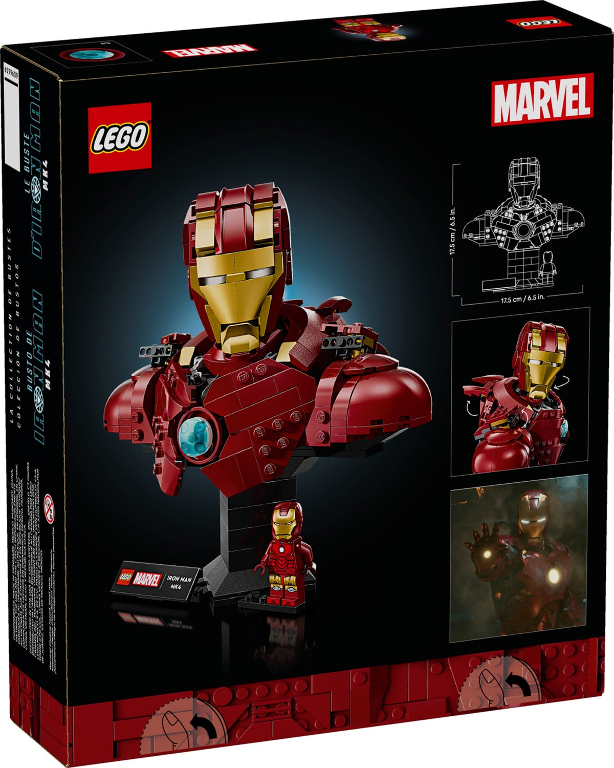 LEGO Super Heroes 76327 busto di iron man mk4