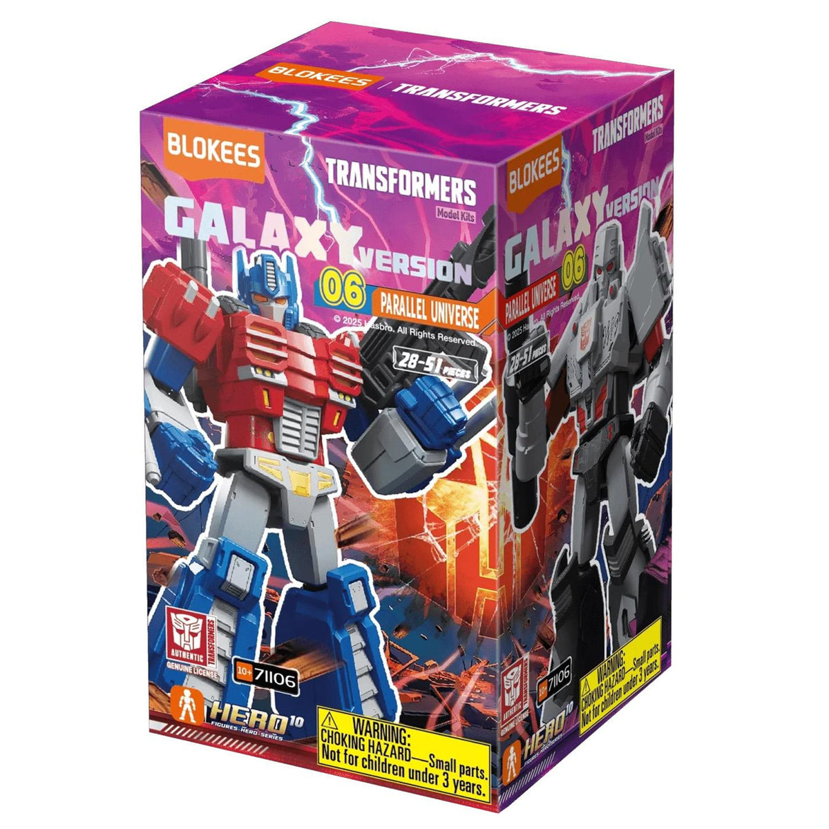 transformers - galaxy version 06 - parallel universe - un modello assortito