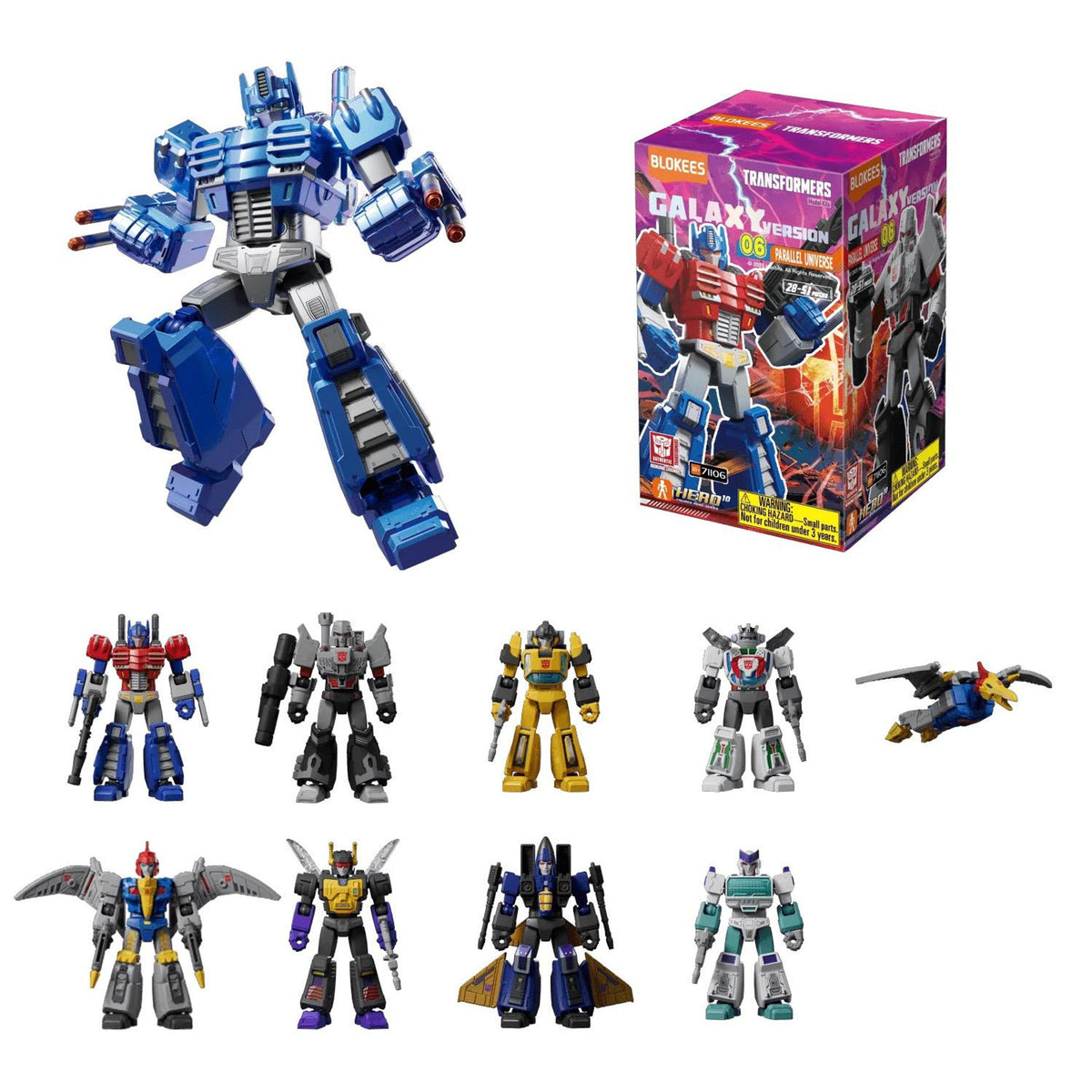 transformers - galaxy version 06 - parallel universe - un modello assortito