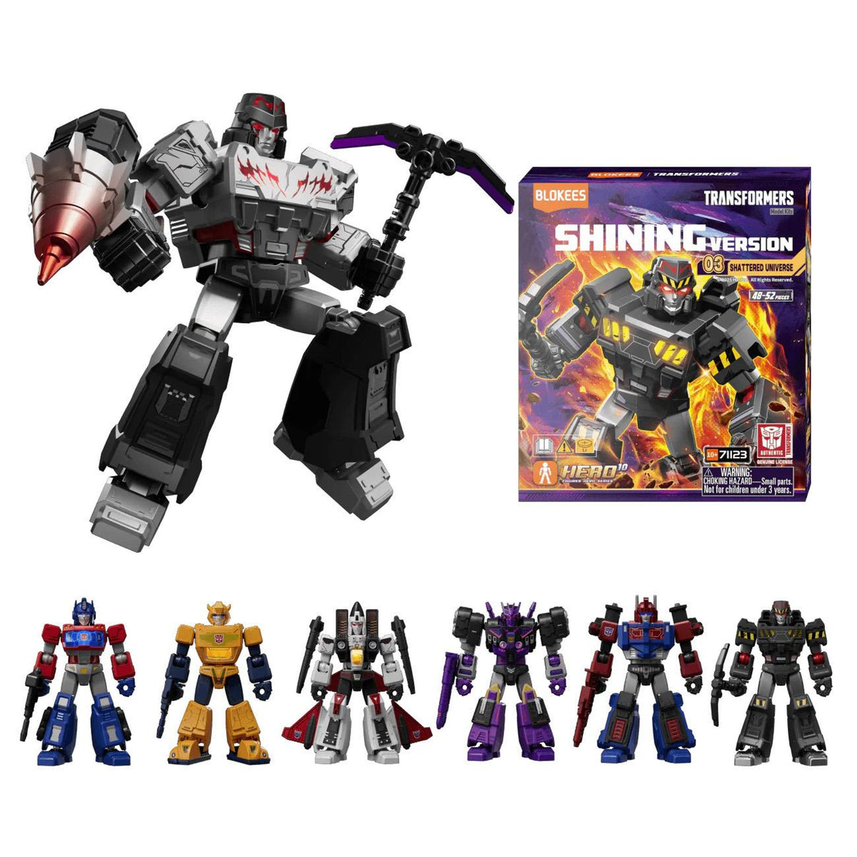 transformers - shining version 03 - shattered universe - un modello assortito