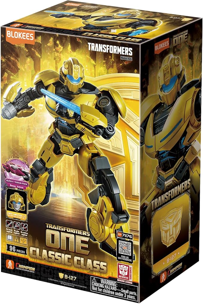 transformers one - classic class 15 - bumblebee b-127 - 96pz - light-up eyes e chest
