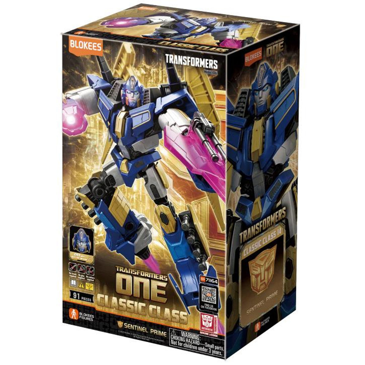 transformers one - classic class 14 - sentinel prime - 91pz - light-up eyes