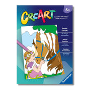 creart - album da colorare - teneri cavalli