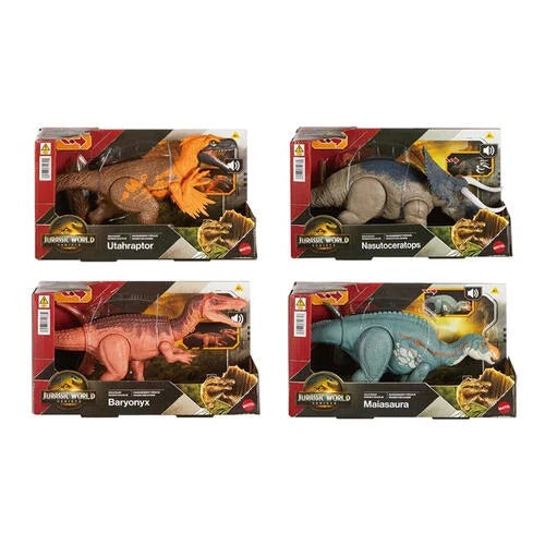 jurassic world rebirth ruggito selvaggio - dinosauri assortiti
