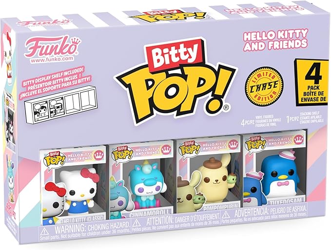 hello kitty - hello kitty and friends 4 pack 3cm  - funko pop bitty