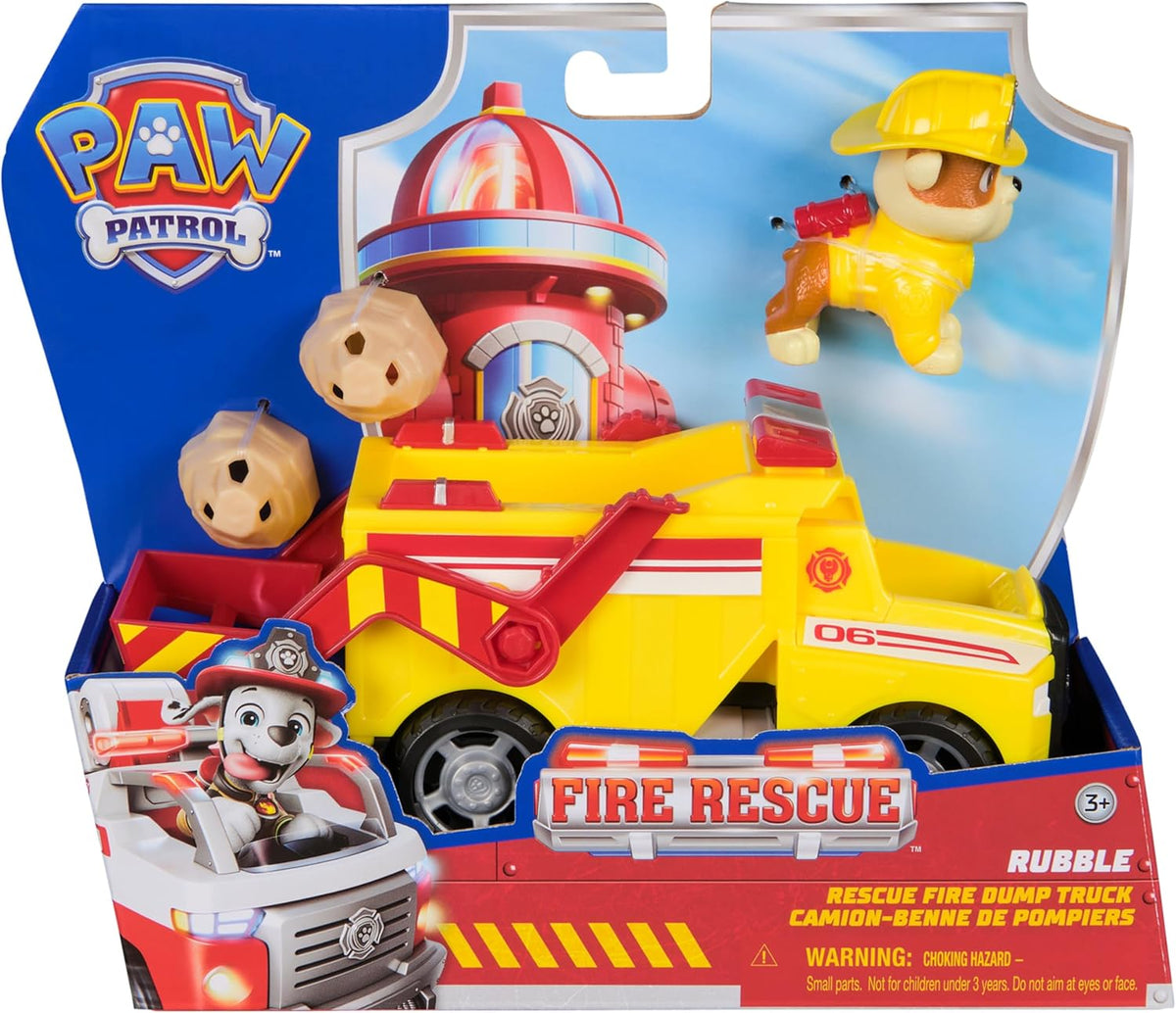 paw patrol fire rescue - rubble