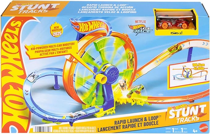 hot wheels - pista loop rotante