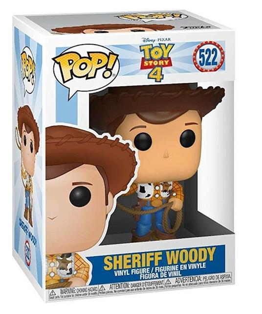 disney pixar: toy story 4 - woody 9cm - funko pop! 522