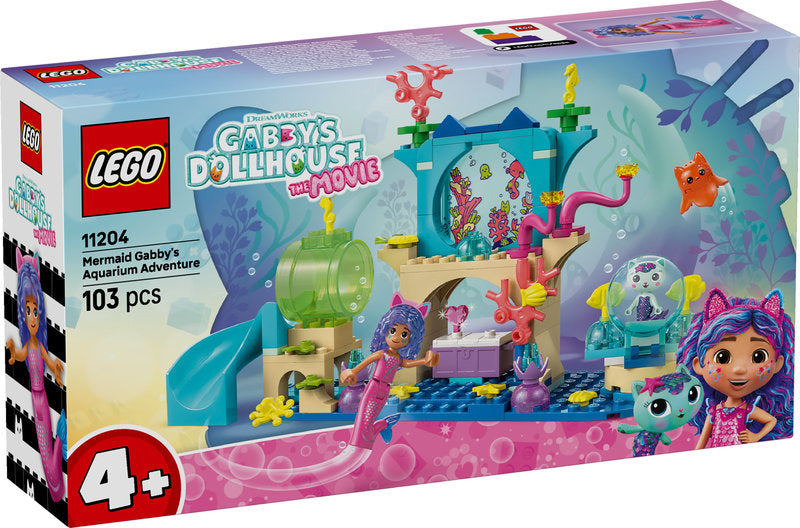 LEGO Gabby's Dollhouse 11204 avventura nell’acquario di gabby sirena