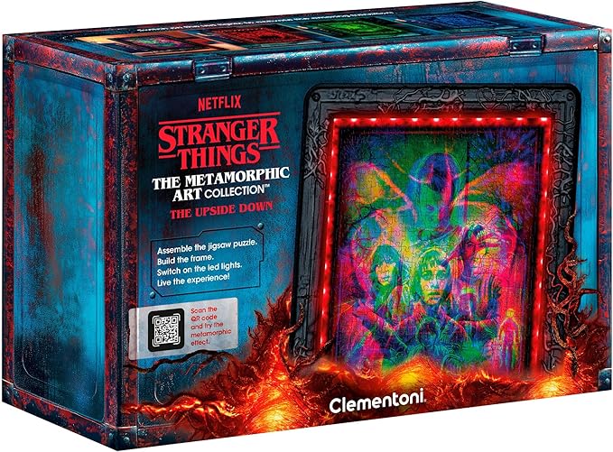 metamorphic art collection - stranger things - the upside down - puzzle con cornice led