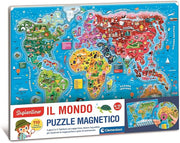 il mondo - puzzle magnetico