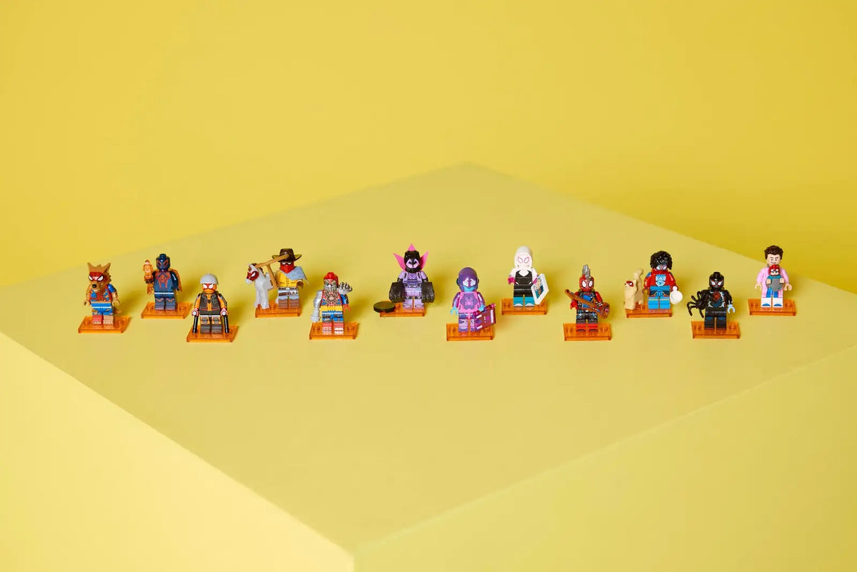 Minifigures Super Heroes 71050 lego minifigures spider-man: across the spider-verse collezione completa
