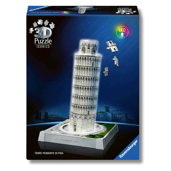 torre di pisa - puzzle 3d con led