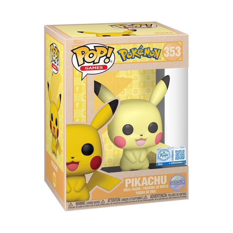 pokémon - pikachu exclusive soft color - funko pop! 353