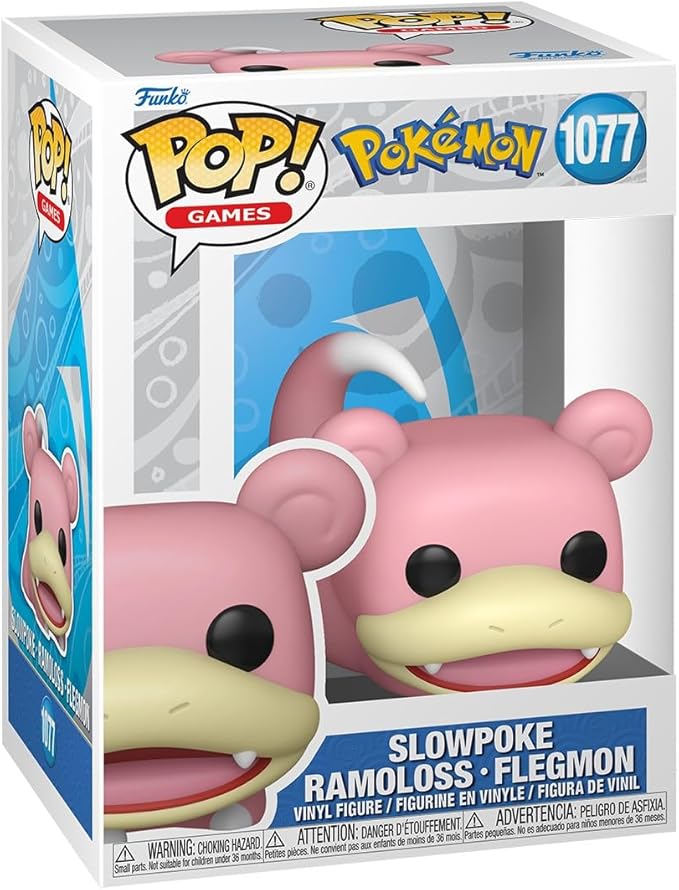 pokémon - slowpoke 9cm - funko pop! 1077