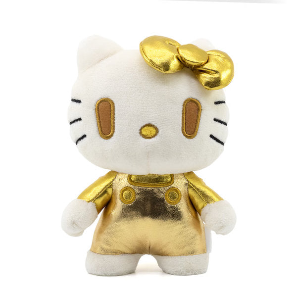 hello kitty and friends - dznr 50th anniversary edition - golden hello kitty 17cm