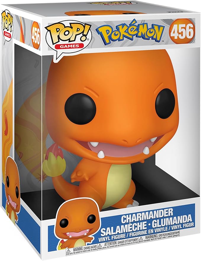 pokémon - charmander 25cm - funko pop! 456 jumbo