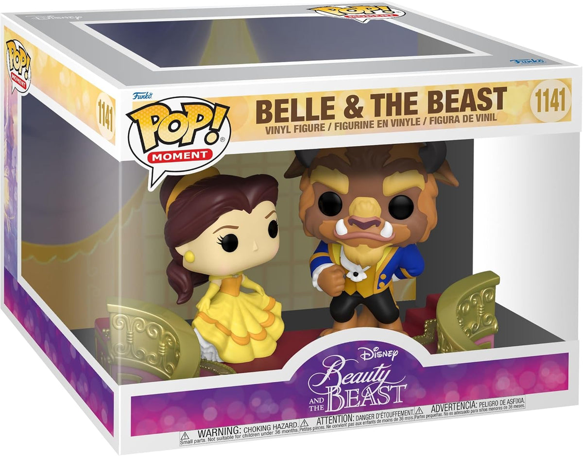 disney: beauty and the beast - belle & the beast - funko pop! moment 1141