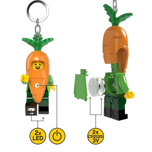 Gadget carota portachiavi con torcia led