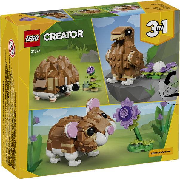 LEGO Creator 31376 simpatico criceto con fiore