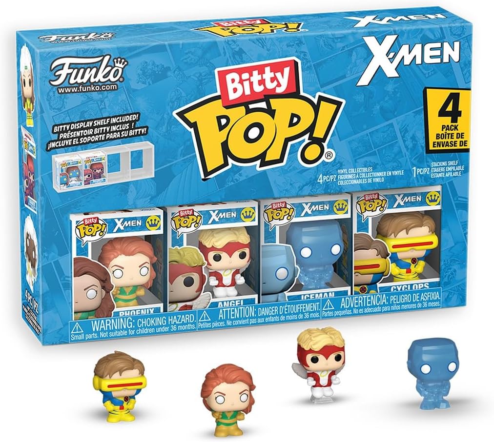 marvel - x-men  4 pack 3cm  - funko pop bitty