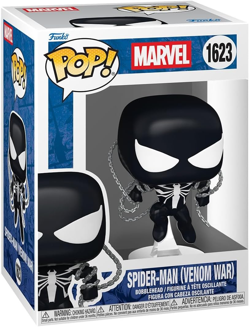 marvel: symbiote spider man 9 cm - funko pop! 1623