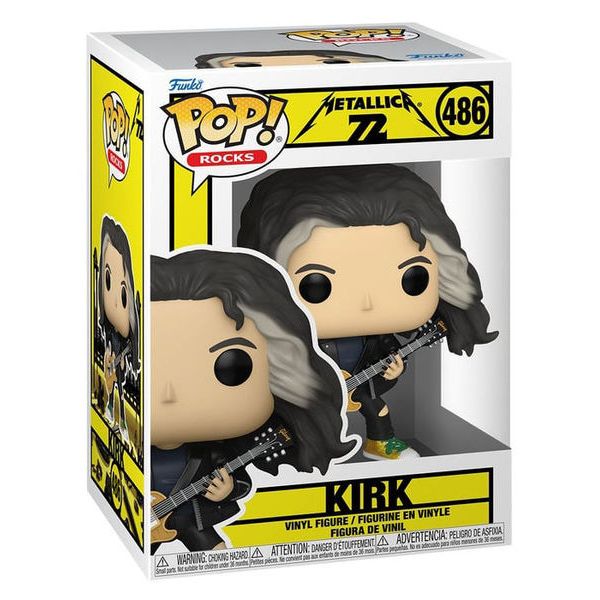 metallica 72 - kirk 9cm - funko pop! 486