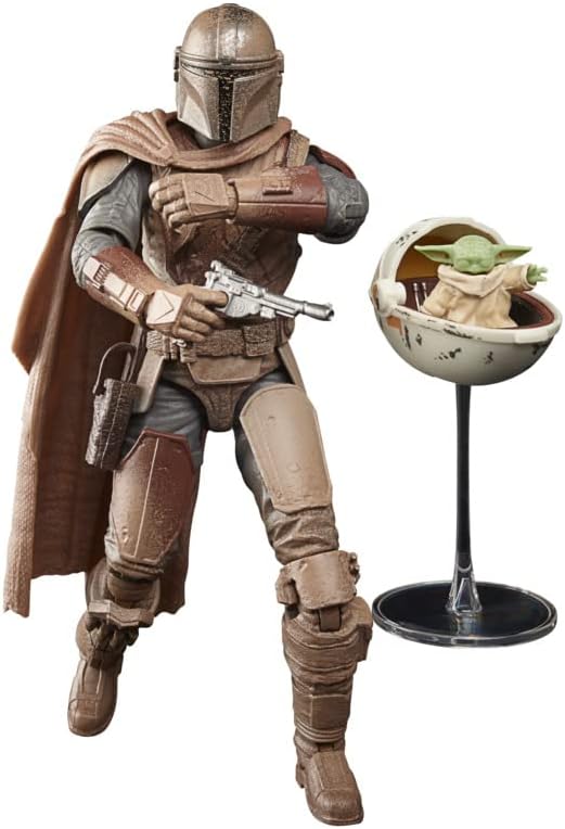 star wars the black series - mandalorian e grogu - action figures 15cm