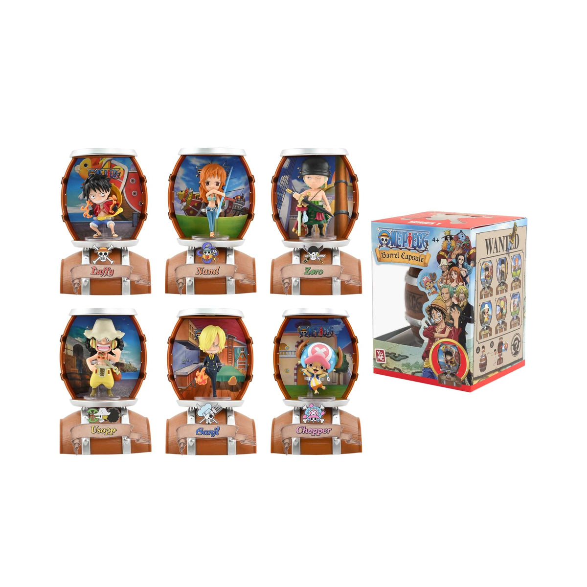 one piece - barrel capsule blind box - 1 personaggio assortito