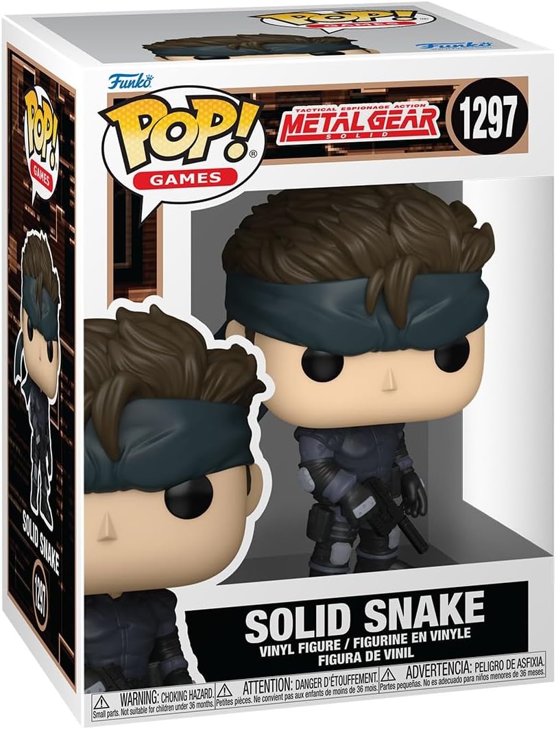 metal gear solid: solid snake 9 cm - funko pop! 1297