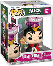 alice in wonderland: queen of hearts 9 cm - funko pop! 1771