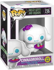 hello kitty and friends - cinnamoroll spooky (glow in the dark) 9cm - funko pop! 156