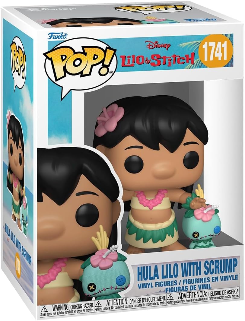 lilo & stitch - hula lilo with scrump 9cm - funko pop! 1741