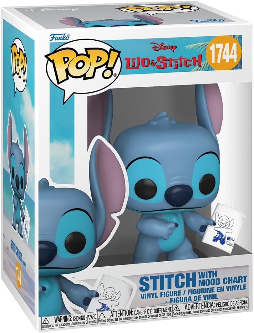 lilo & stitch - stitch with mood chart 9cm - funko pop! 1744