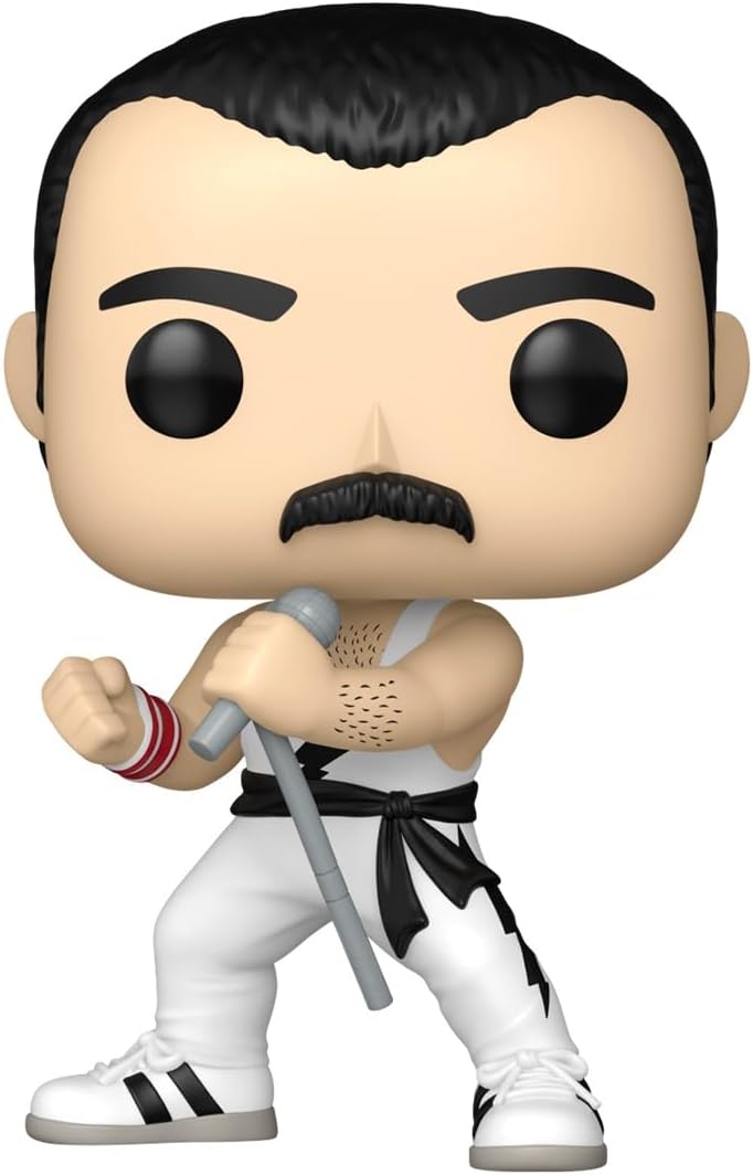 queen - freddy mercury (whit singlet) 9cm - funko pop! 496