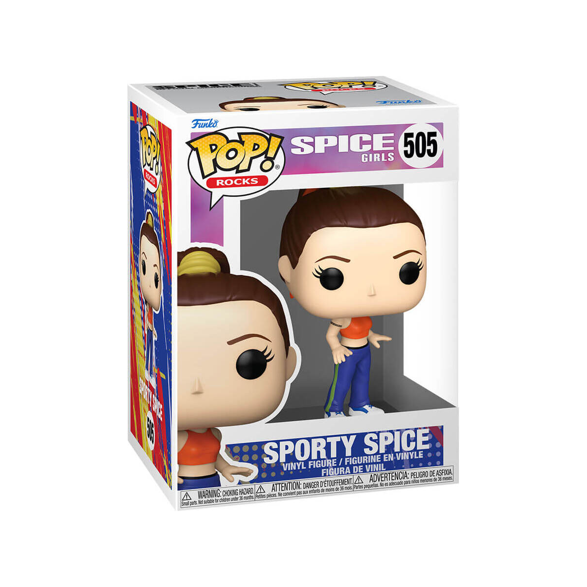 rocks: spice girls - sporty (wannabe) 9 cm - funko pop 505