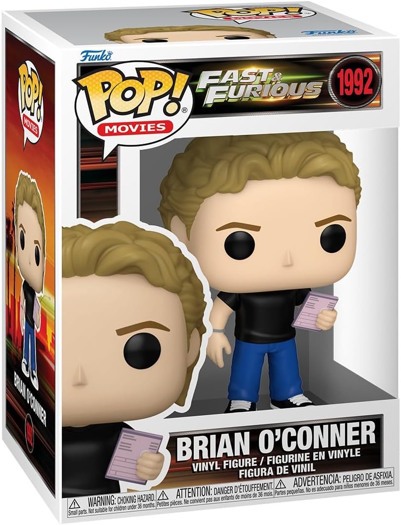 fast and furious - brian o'conner 9cm - funko pop! 1992