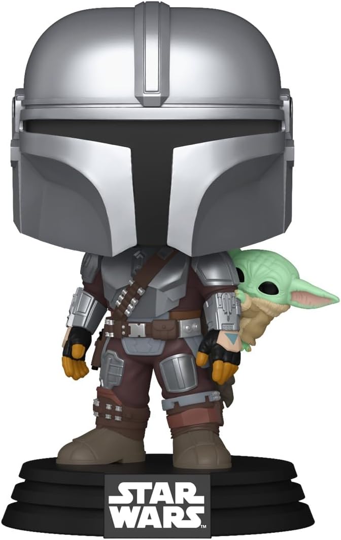 star wars - the mandalorian con grogu 9cm - funko pop! 818